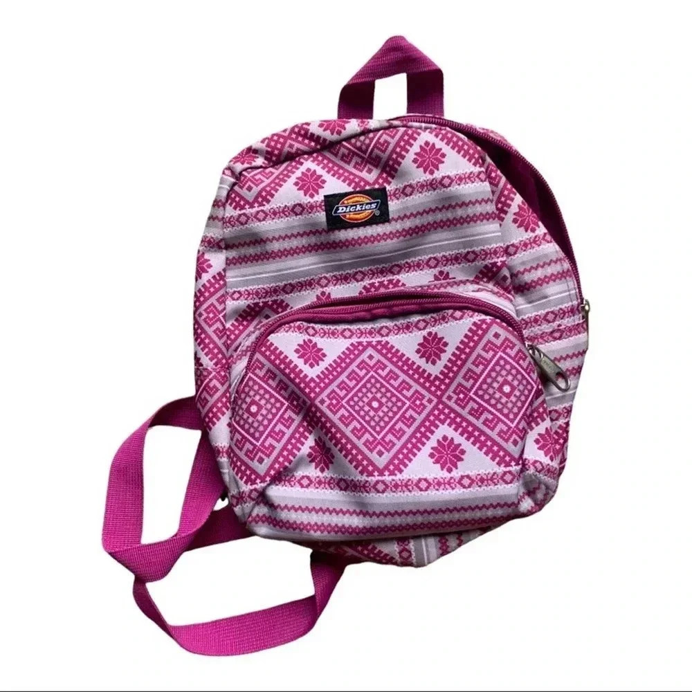 Dickies patterned small nylon backpack